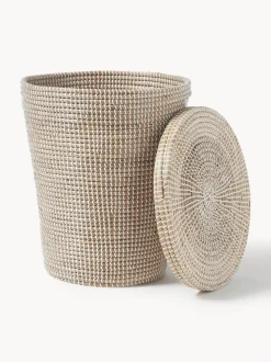 Cesto Portaoggetti In Fibra Naturale Con Coperchio Aleya