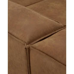 Chaise Longue Componibile In Pelle Riciclata Lennon