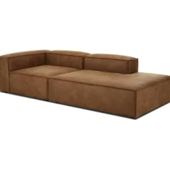 Chaise Longue Componibile In Pelle Riciclata Lennon