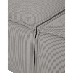 Chaise Longue Componibile In Velluto A Coste Lennon