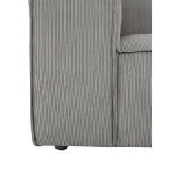 Chaise Longue Componibile In Velluto A Coste Lennon