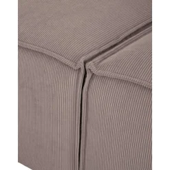 Chaise Longue Componibile In Velluto A Coste Lennon