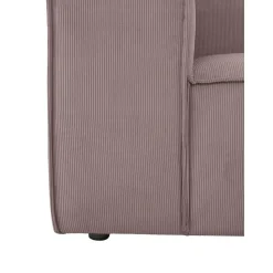 Chaise Longue Componibile In Velluto A Coste Lennon