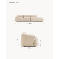 Chaise Longue Componibile Xl Sofia