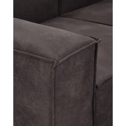 Chaise Longue Componibile In Pelle Riciclata Lennon