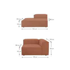 Chaise Longue Componibile Lennon