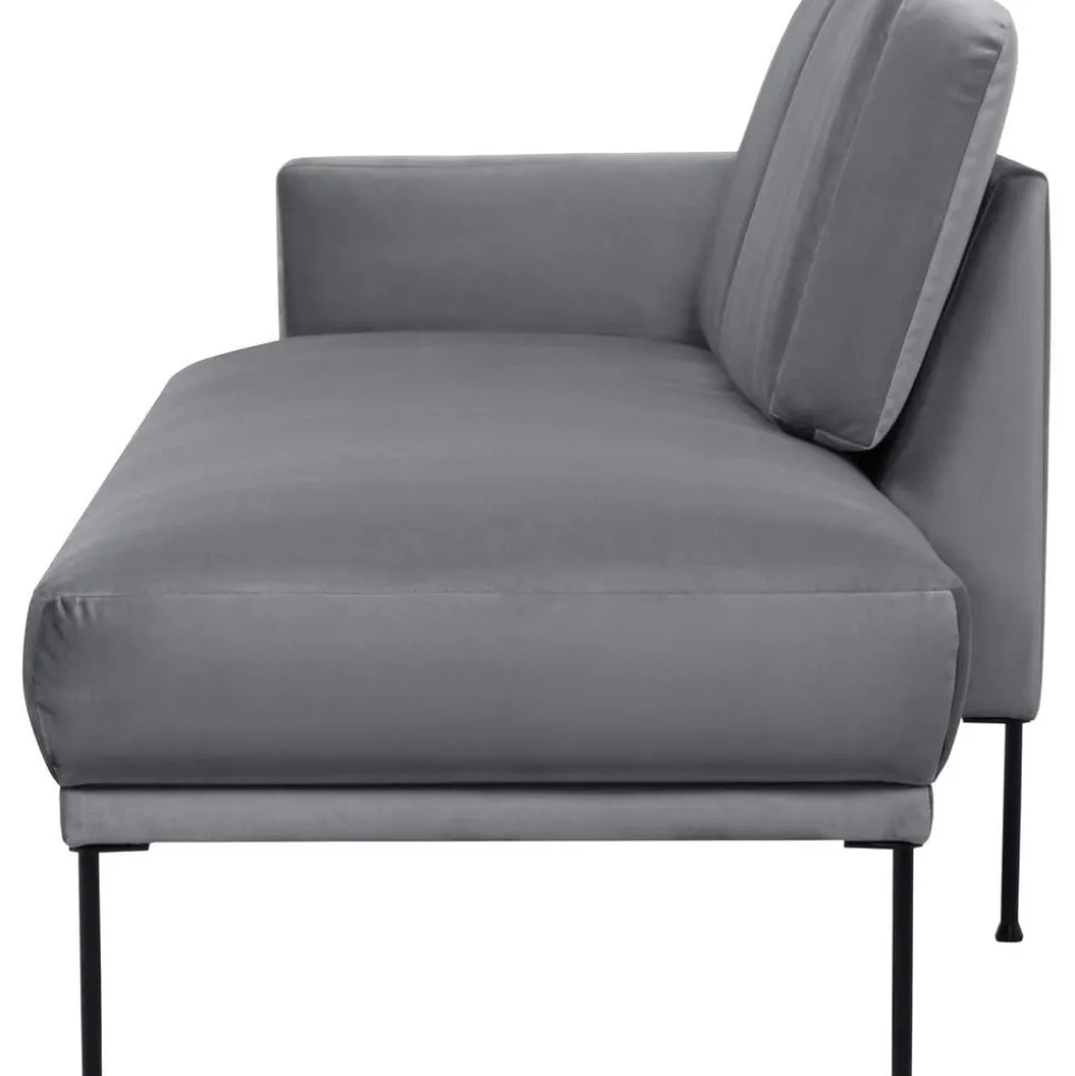 Chaise Longue In Velluto Fluente