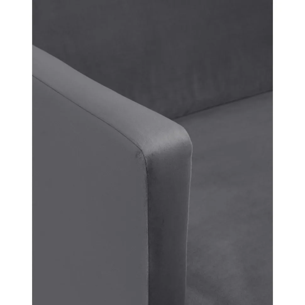 Chaise Longue In Velluto Fluente
