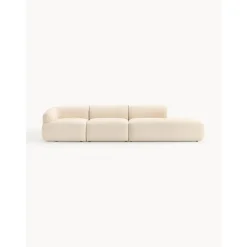 Chaise Longue Xl Componibile In Boucle Sofia