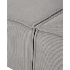 Chaise Longue Xl Componibile In Velluto A Coste Lennon