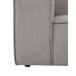 Chaise Longue Xl Componibile In Velluto A Coste Lennon