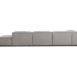 Chaise Longue Xl Componibile In Velluto A Coste Lennon