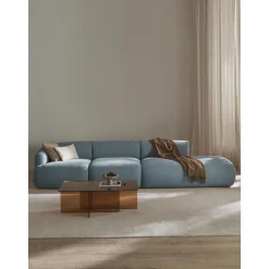 Chaise Longue Xl Componibile In Boucle Sofia