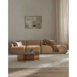 Chaise Longue Xl Componibile In Boucle Sofia