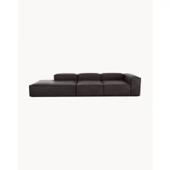 Chaise Longue Xl Componibile In Pelle Riciclata Lennon