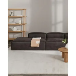 Chaise Longue Xl Componibile In Pelle Riciclata Lennon