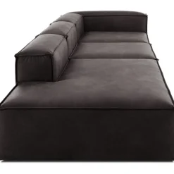 Chaise Longue Xl Componibile In Pelle Riciclata Lennon