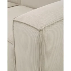 Chaise Longue Xl Componibile In Velluto A Coste Lennon