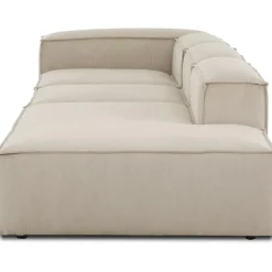Chaise Longue Xl Componibile In Velluto A Coste Lennon