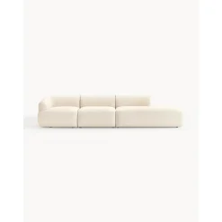 Chaise Longue Xl Componibile In Boucle Sofia