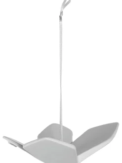 Ciondolo Farfalla Decorativo In Porcellana Bianca Alassio 2 Pz