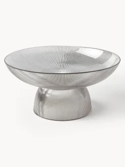 Ciotola In Vetro Con Superficie Scanalata Lija