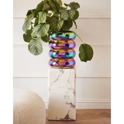 Colonna Decorativa Effetto Marmo Look