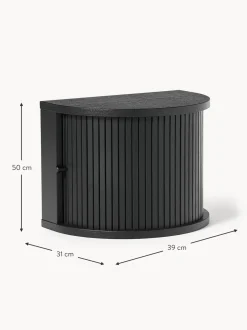 Comodino Da Parete Con Frontale Scanalato Calary