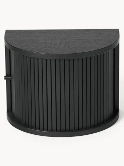 Comodino Da Parete Con Frontale Scanalato Calary