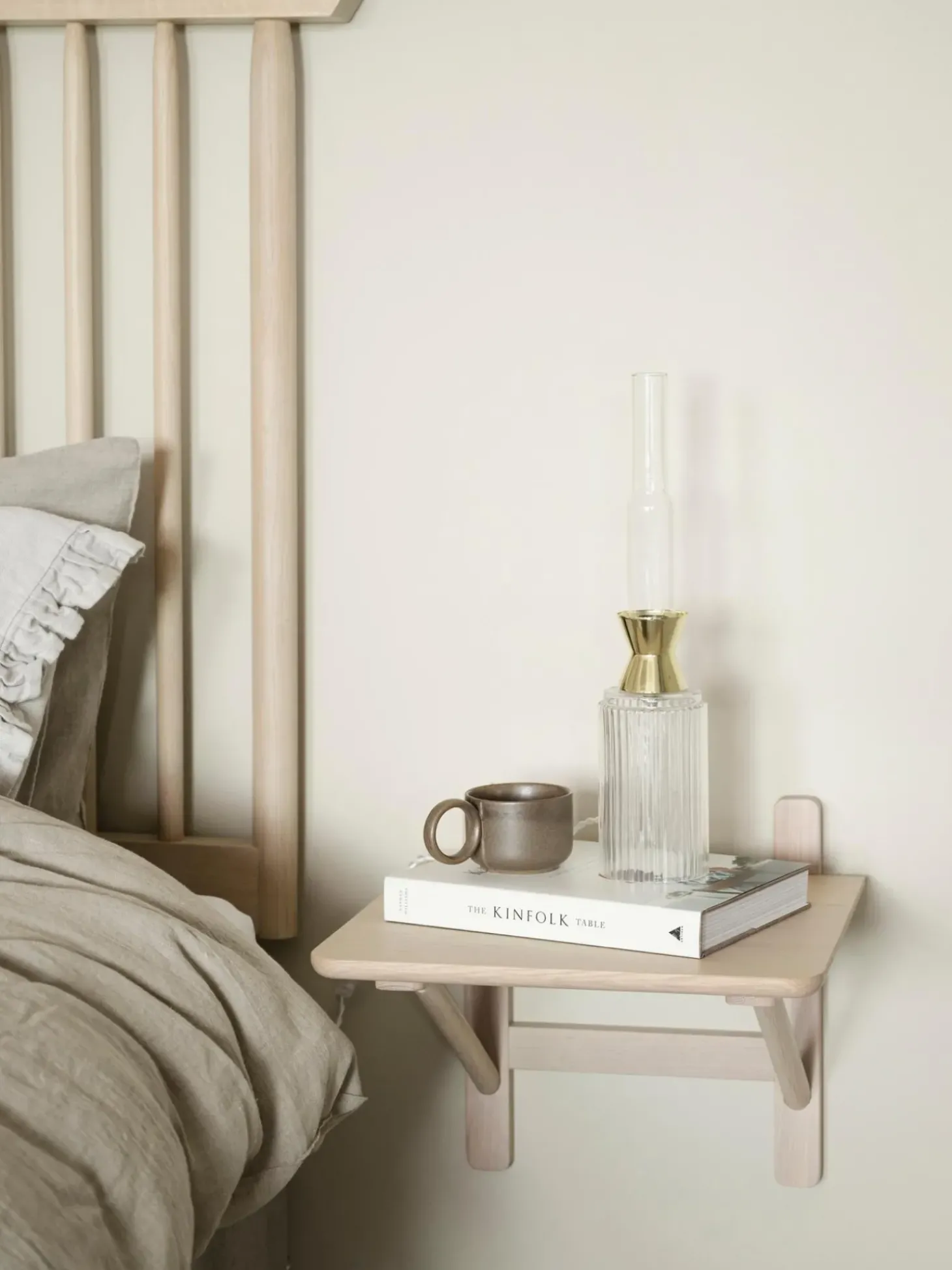 Comodino Da Parete In Legno Di Quercia Camrose