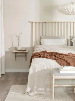 Comodino Da Parete In Legno Di Quercia Camrose