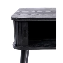 Comodino In Legno Con Anta Scorrevole E Frontale Scanalato Barbier