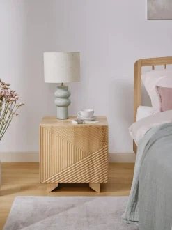 Comodino In Legno Di Frassino Massiccio Louis