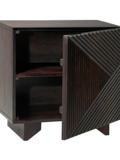 Comodino In Legno Di Mango Massiccio Louis