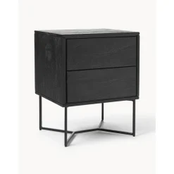 Comodino In Legno Di Mango Massiccio Con Cassetti Luca