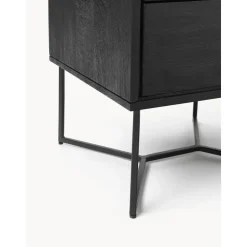 Comodino In Legno Di Mango Massiccio Con Cassetti Luca