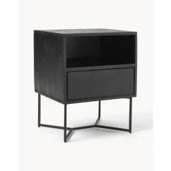 Comodino In Legno Di Mango Massiccio Con Cassetto Luca