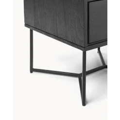 Comodino In Legno Di Mango Massiccio Con Cassetto Luca