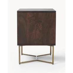 Comodino In Legno Di Mango Massiccio Con Cassetti Luca