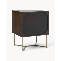 Comodino In Legno Di Mango Massiccio Con Cassetti Luca