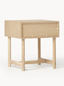 Comodino In Legno Di Quercia Con Cassetto Diana