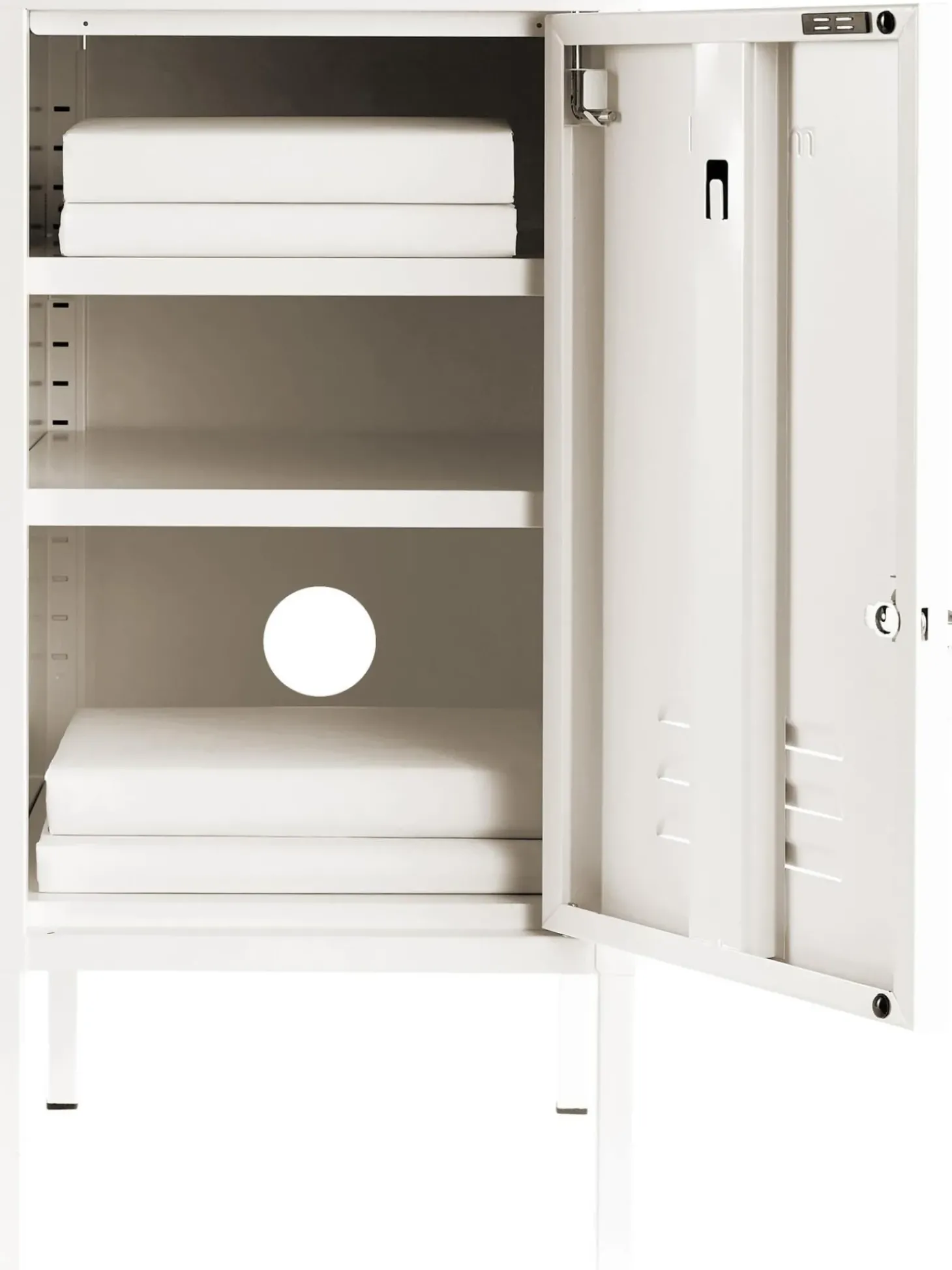 Comodino In Metallo The Shorty, Apertura Verso Sinistra O Destra