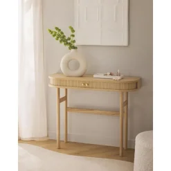 Consolle Con Frontale Scanalato Calary