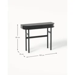 Consolle Con Frontale Scanalato Calary