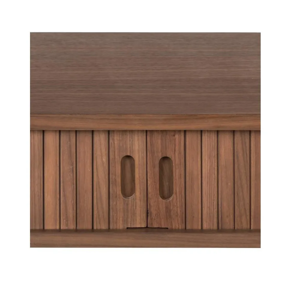 Consolle In Legno Con Cassetti E Frontali Scanalati Barbier