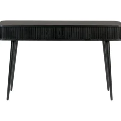 Consolle In Legno Con Vano Portaoggetti E Frontale Scanalato Barbier