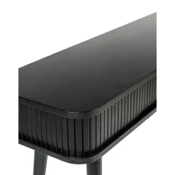 Consolle In Legno Con Vano Portaoggetti E Frontale Scanalato Barbier