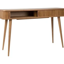 Consolle In Legno Con Vano Portaoggetti E Frontale Scanalato Barbier