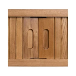 Consolle In Legno Con Vano Portaoggetti E Frontale Scanalato Barbier