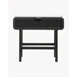 Consolle In Legno Di Teak E Rattan Merge